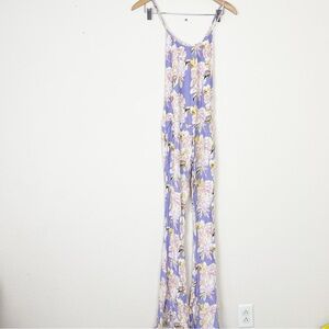 Flynn Skye Floral Flare Jumpsuit Size Small